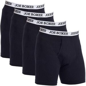 NIB! Joe Boxer 4 Pack Organic Cotton Boxers Briefs, Black